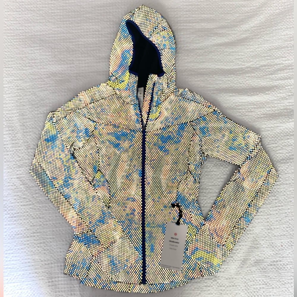 Lululemon Mist Over Windbreaker Rain Jacket Define Rainbow Scuba Zip Sweatshirt